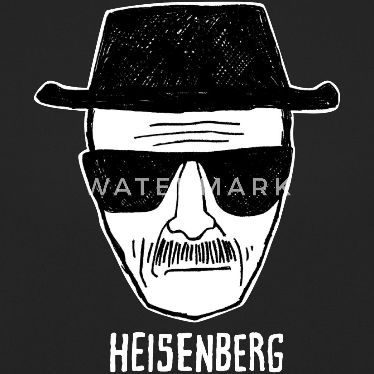 Spreadshirt Hoodie Breaking Bad Heisenberg Skizze Zeichnung Unisex Hoodie (1-tlg)