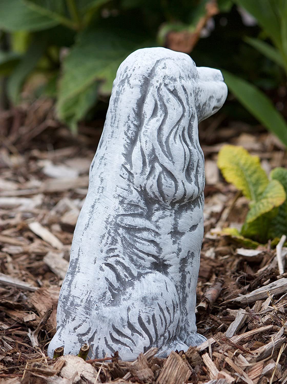 and Steinfigur Cocker Style Gartenfigur Stone Spaniel