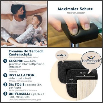 Hoffenbach Kindersicherung Kantenschutz-Set aus Schaumstoff, Eckenschutz und Fingerschutz