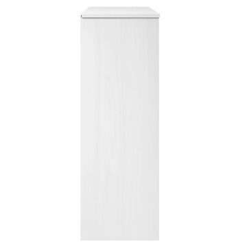 furnicato Sideboard Highboard-Oberteil MOLDE Weiß 90x35x100 cm Massivholz Kiefer