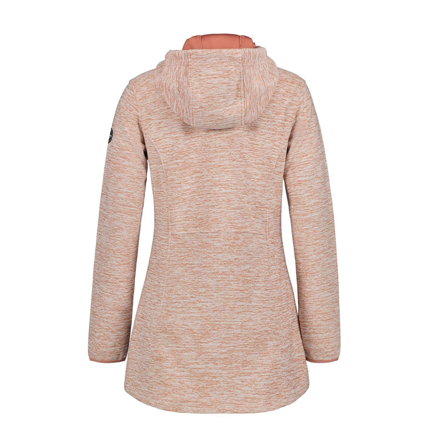 Icepeak Strickfleecejacke Strickfleecejacke lang Alzey Kapuze