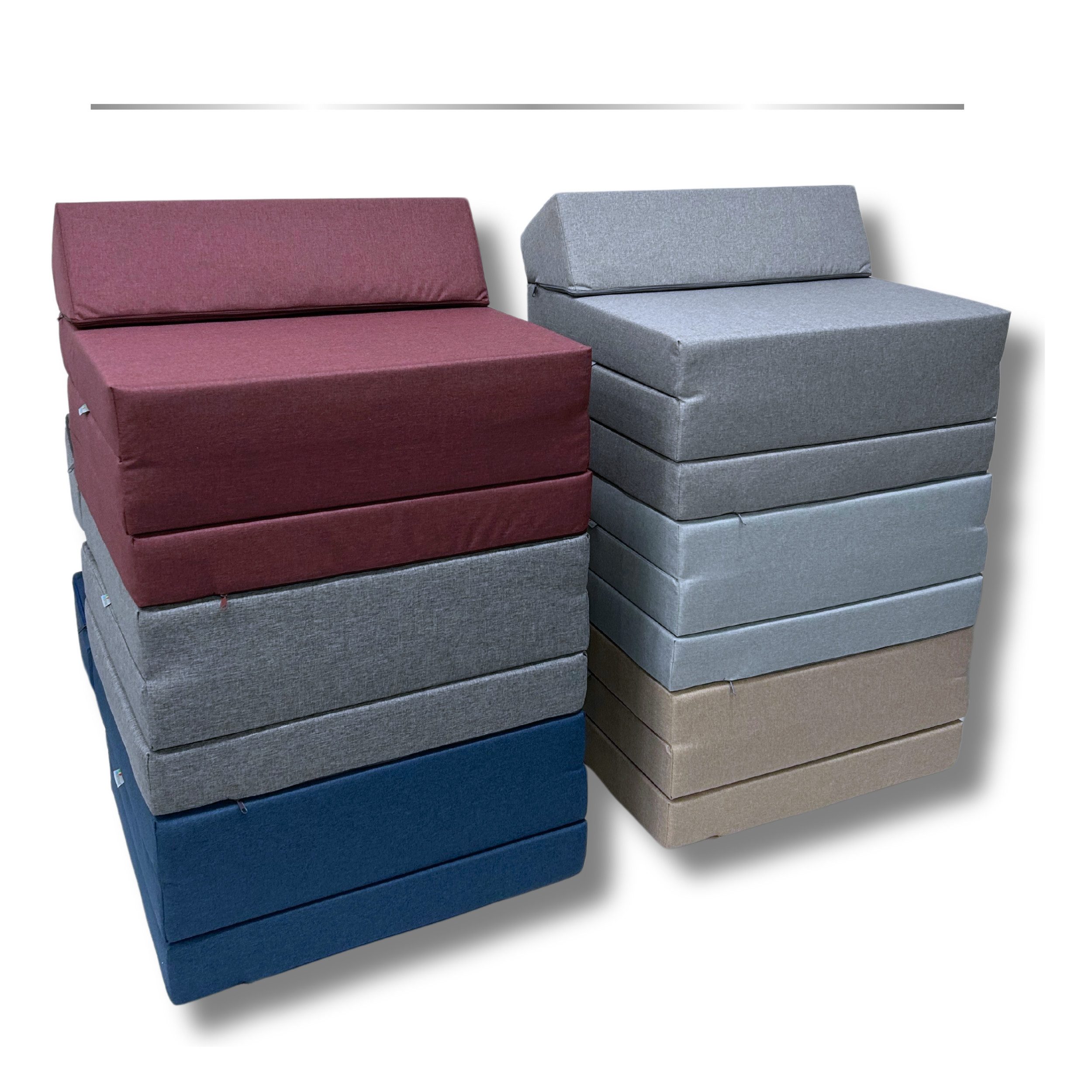 Klappmatratze Klappmatratze mit wasserfestem Bezug Komfort & Vielseitigkeit 6 Farben, FORTISLINE