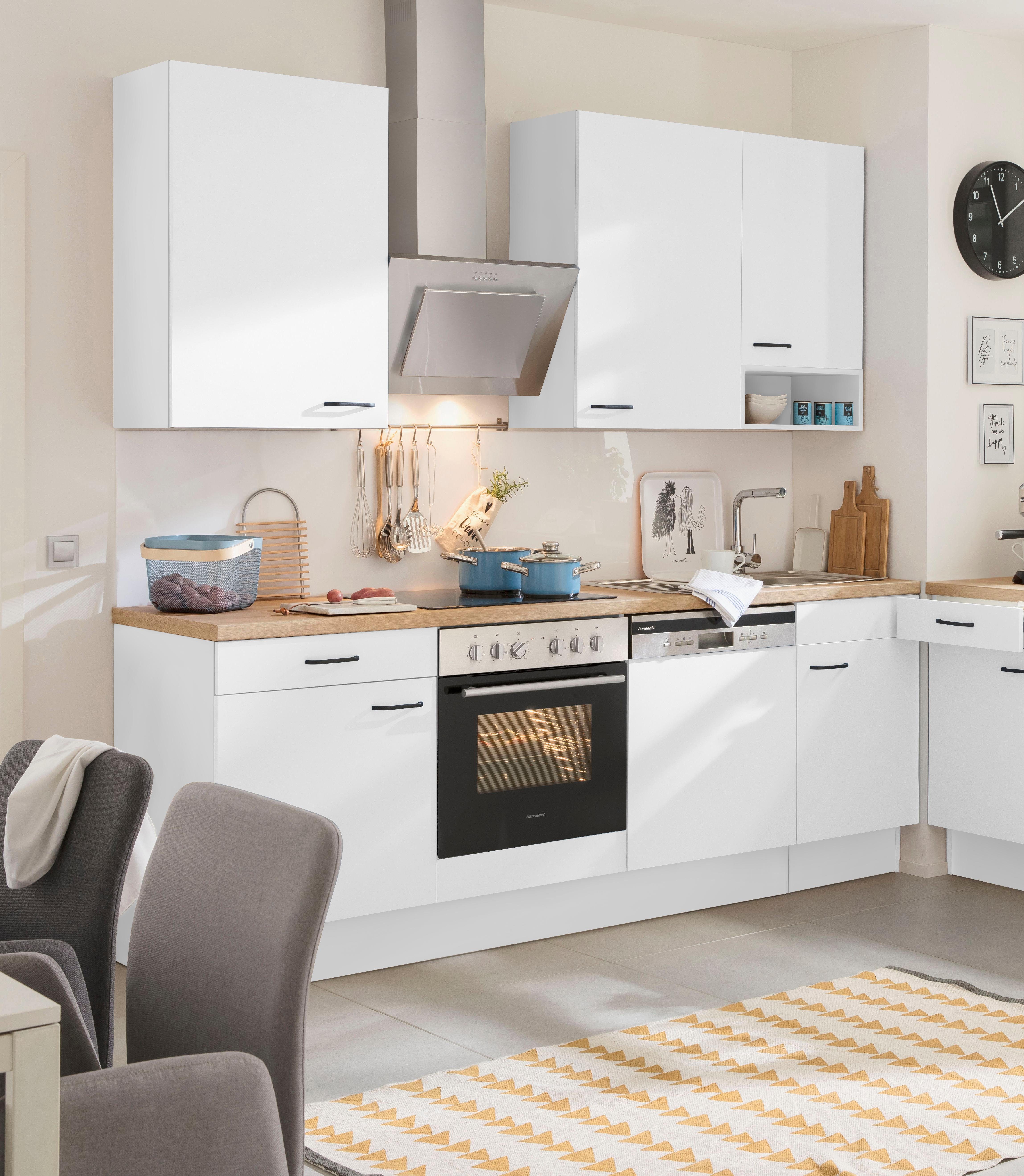 OPTIFIT Küchenzeile Elga, Premium-Küche Soft-Close-Funktion, Vollauszug, mit cm 230 Breite