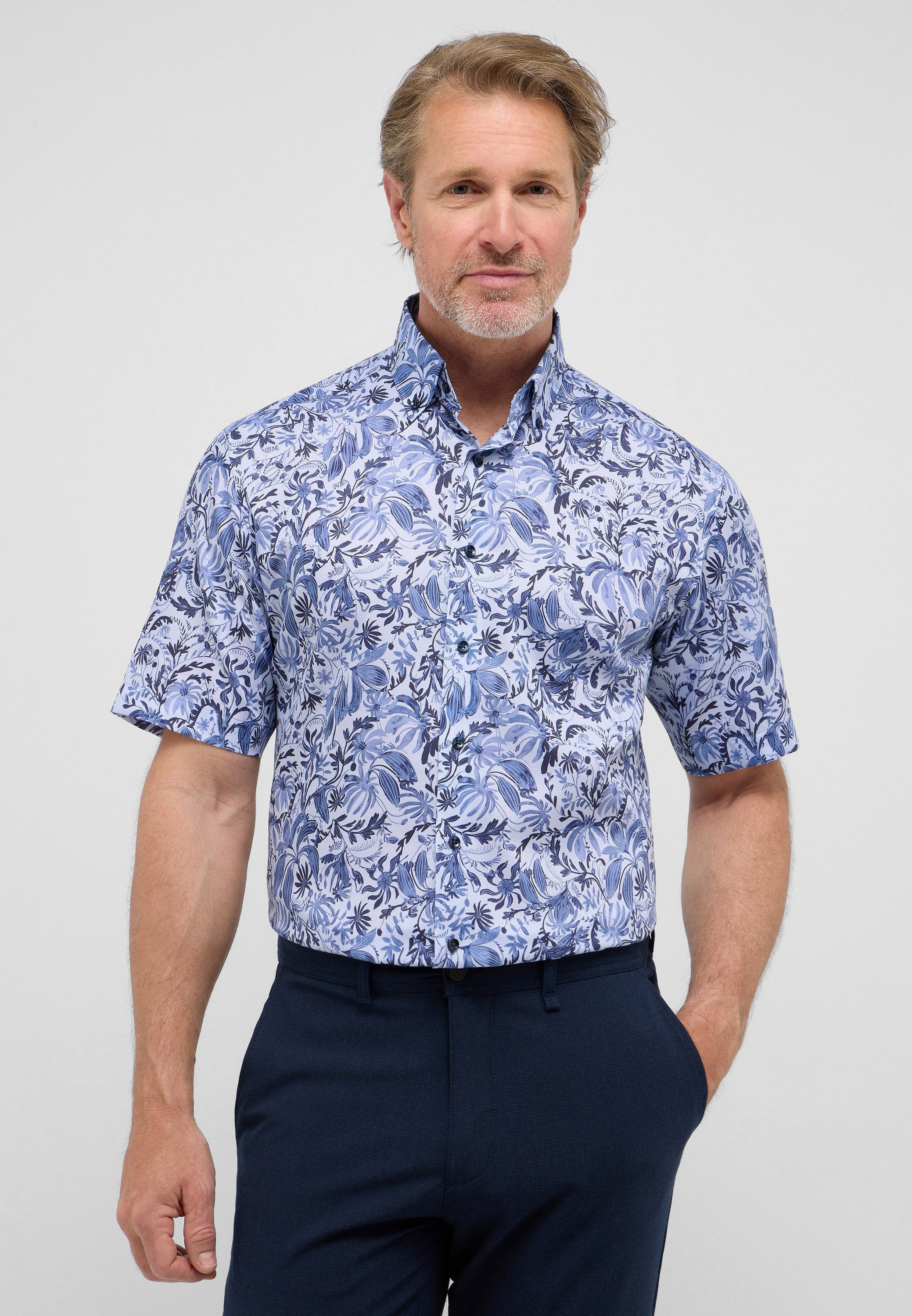 Eterna Kurzarmhemd MODERN FIT NON IRON günstig online kaufen