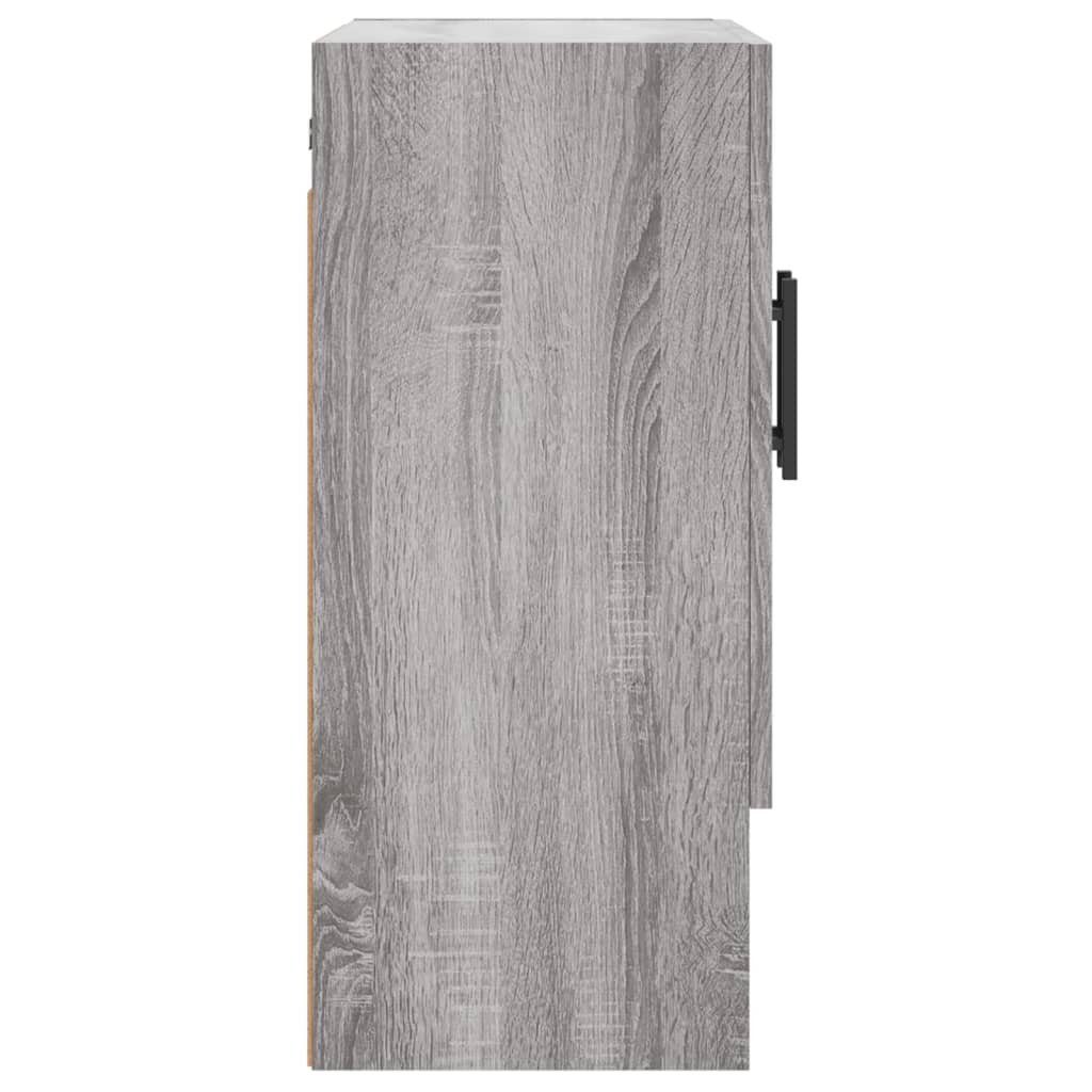 vidaXL Fächerschrank Wandschrank Grau (1-St) Sonoma cm 60x31x70 Holzwerkstoff