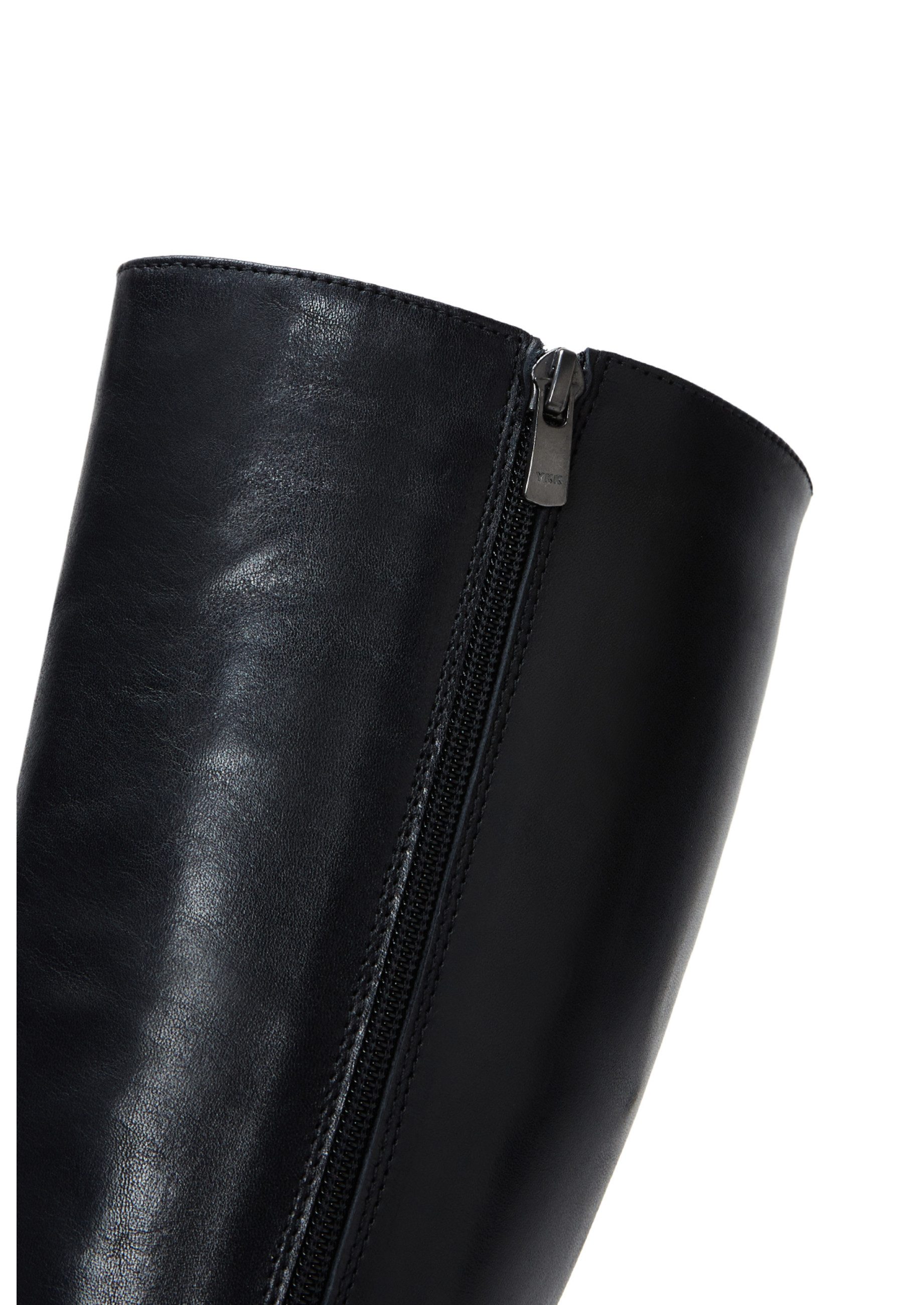 Derimod Absatzstiefel aus Leder Bootsschuh Reißverschluss, Lederfutter, TPU Sohle, Absatz 8,5 cm
