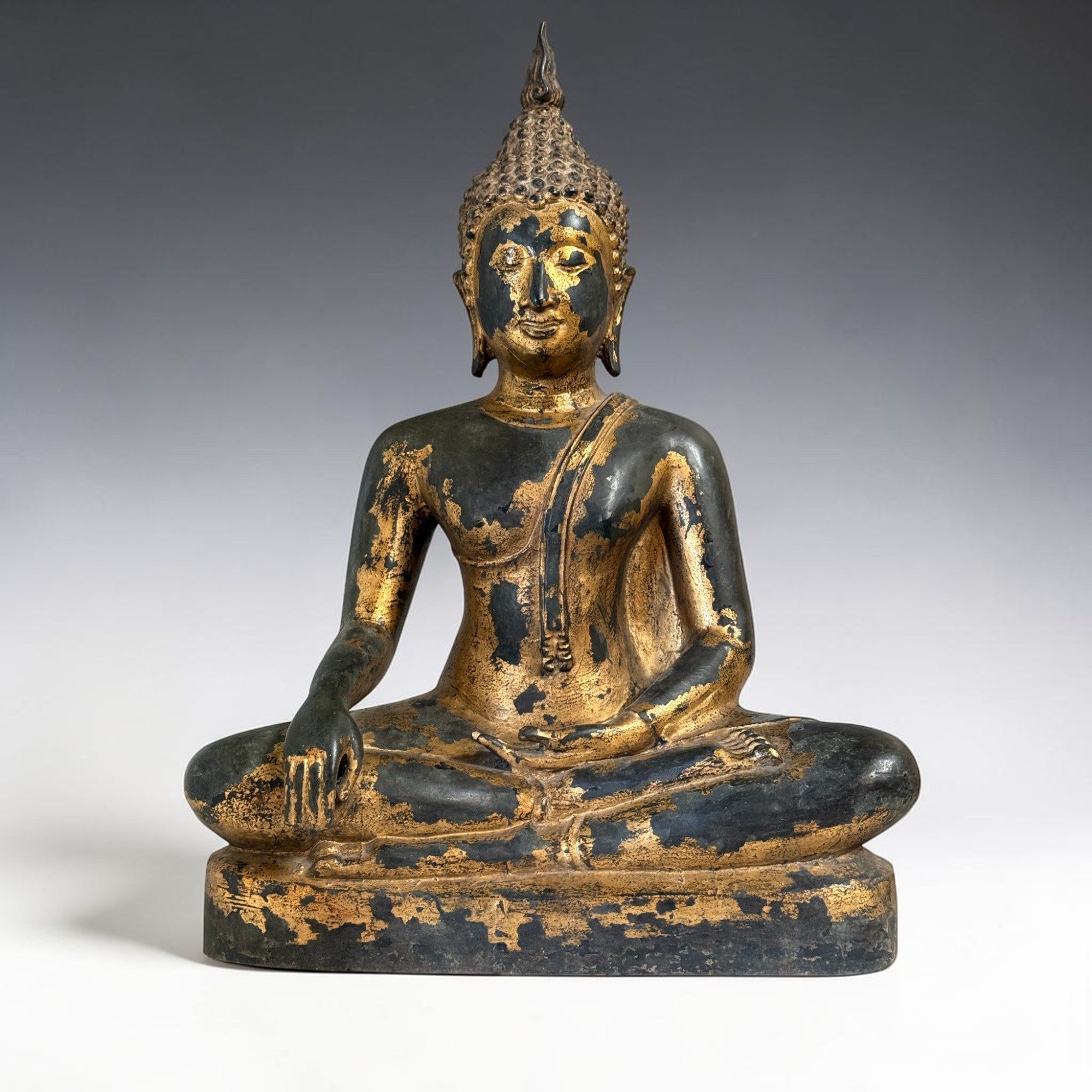 Asien LifeStyle Buddhafigur Buddha Skulptur Thailand – Bronze, Sukhothai-Stil, 59 cm, 18,5 kg
