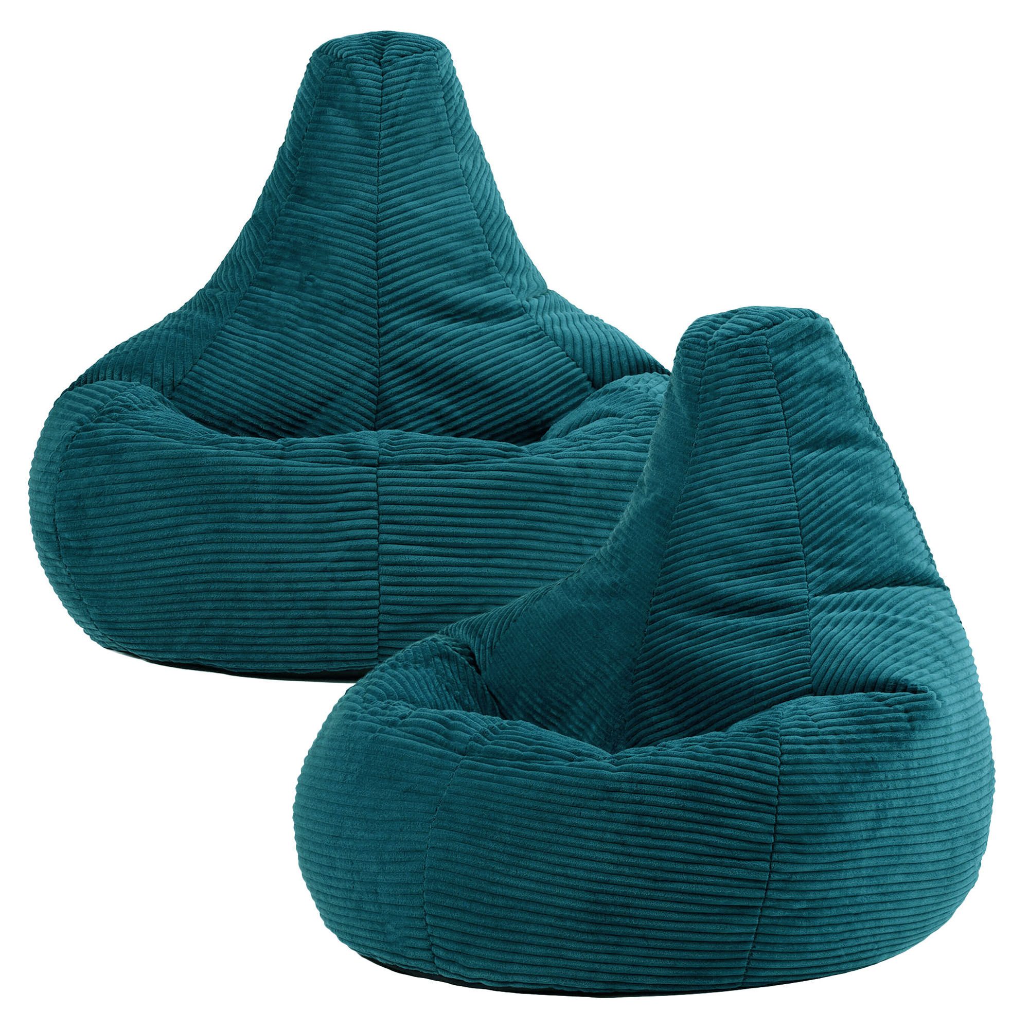 icon Sitzsack 2er Set Sessel mit Liege aus Cord „Dalton“, Sitzsack XXL, Gam günstig online kaufen