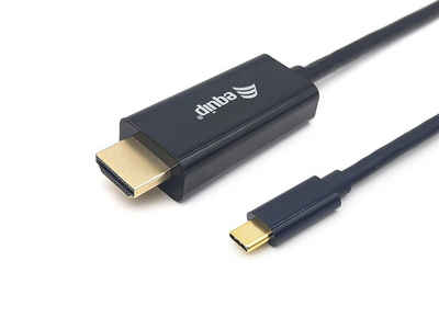Equip Etiketten Equip Adapter USB-C -> HDMI 4K30Hz 3.00m sw