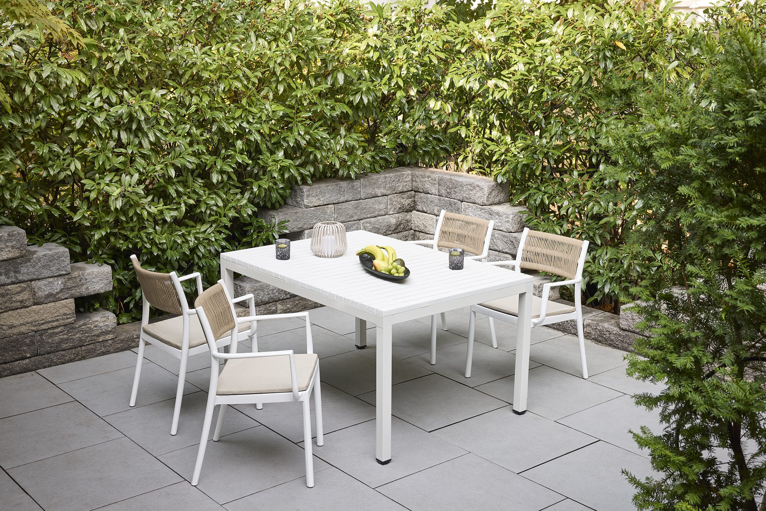 LC Garden Stapelstuhl LC Garden Vona Gartenstuhl Rope/Kunststoff Stapelstuhl Bistrostuhl (1 St)