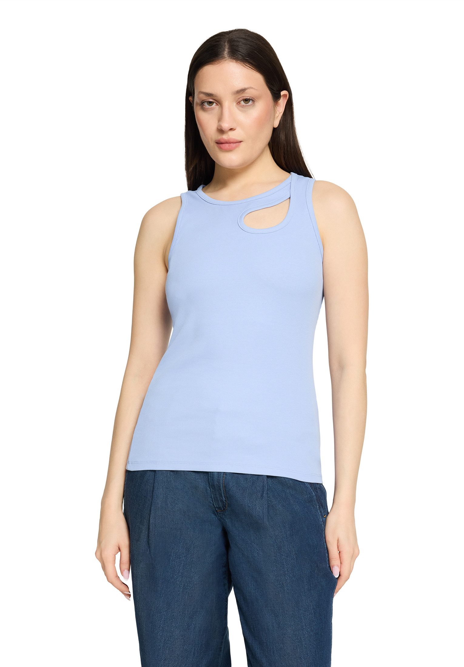 Cartoon T-Shirt Damen mit Rundhalsausschnitt (1-tlg)