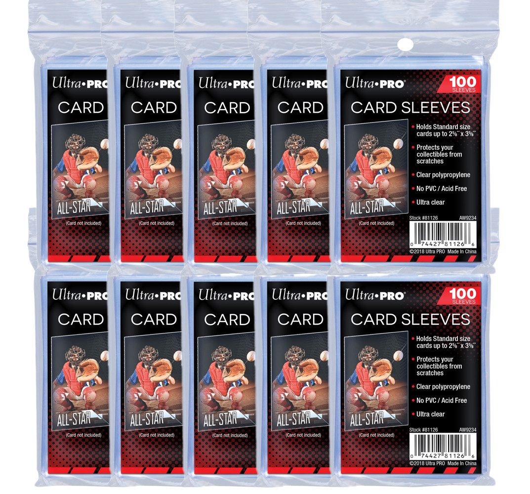 UltraPRO Sammelkarte 1000 Soft Sleeves Hüllen für Sammelkarten - transparent