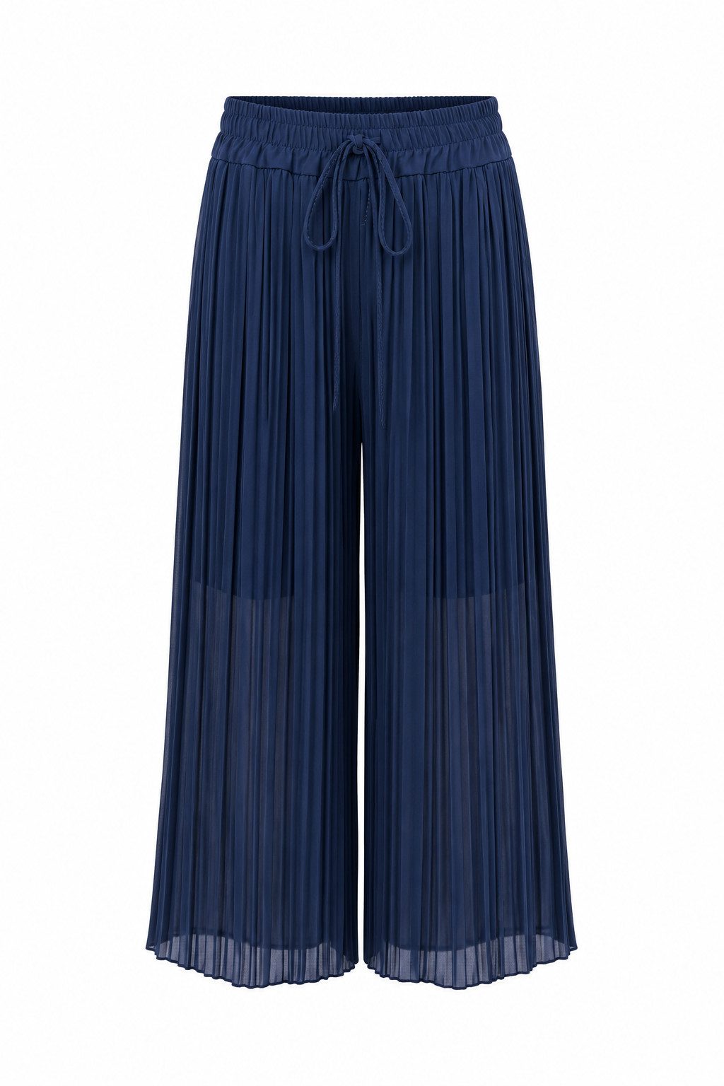 ITALY VIBES Palazzohose - Plisseehose - weite elegante Sommerhose - Damen Culotte ONE SIZE - passend für Größen S bis L