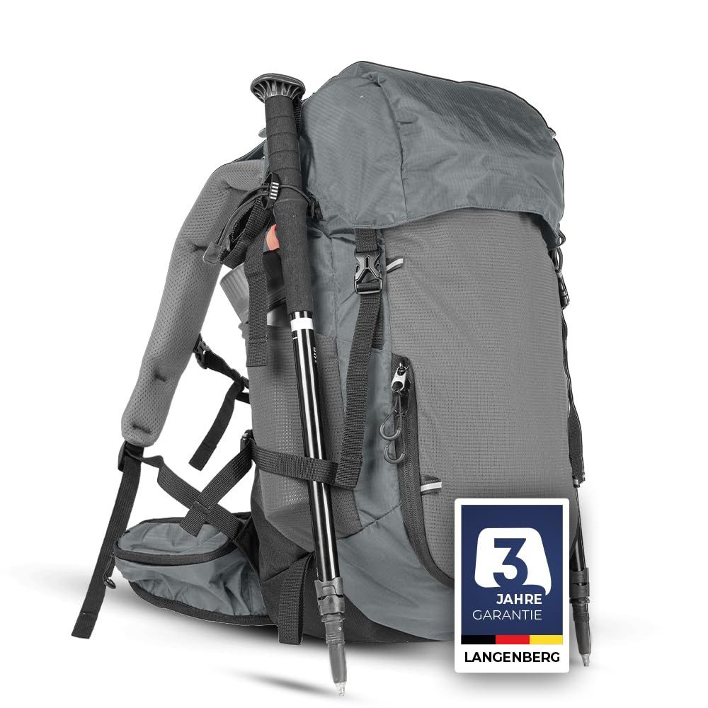 Langenberg Wanderrucksack Wanderrucksack Herren und Damen [Trekkingrucksack 40 L], ☑
