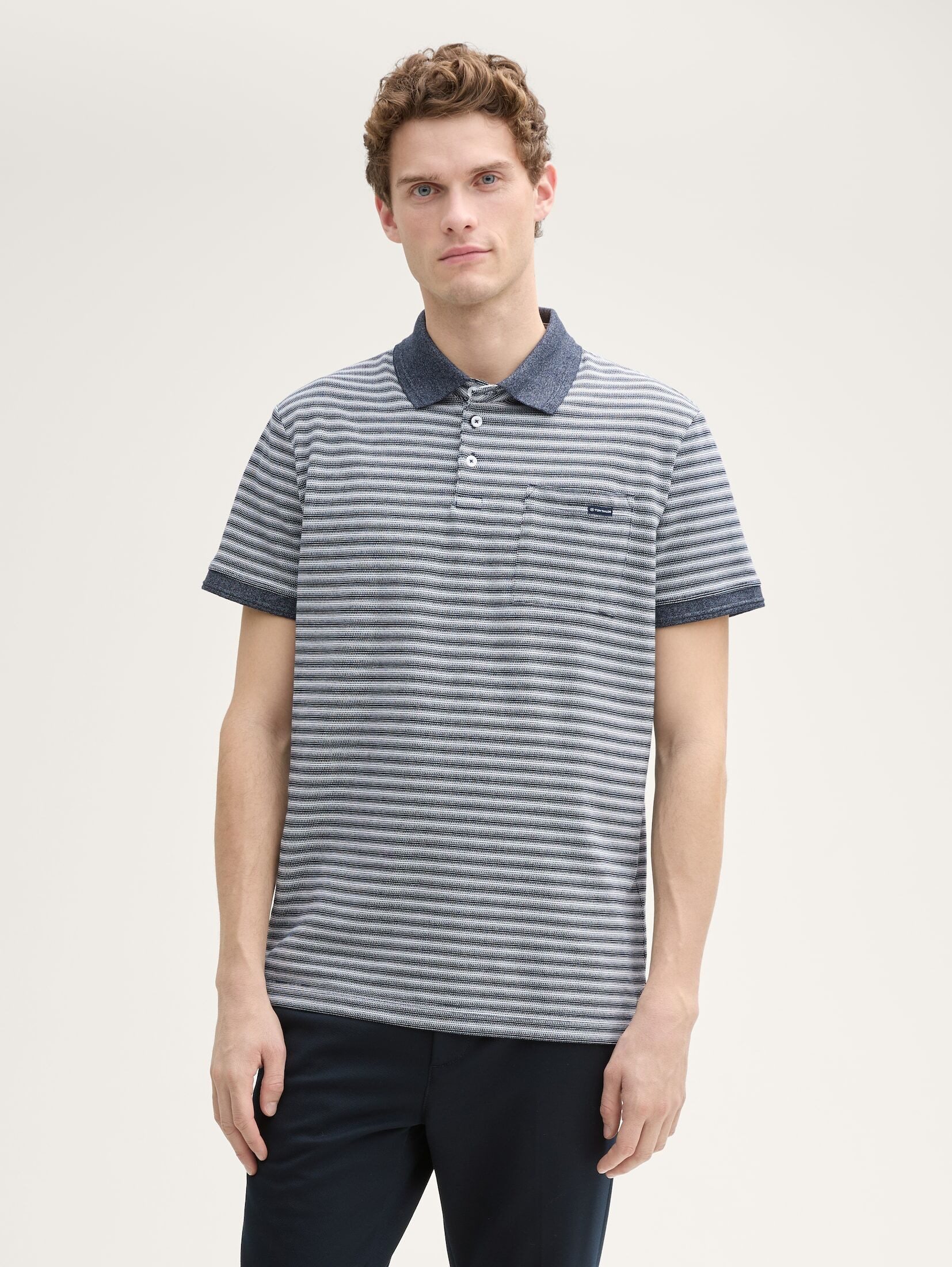 TOM TAILOR Poloshirt Piqué Poloshirt mit günstig online kaufen