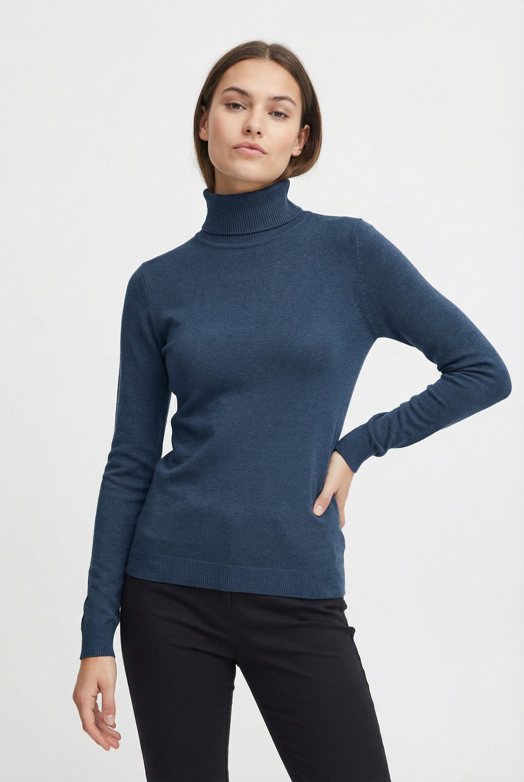 Vero Moda Rollkragenpullover VMHAPPINESS LS ROLLNK PULLOVE GA BOO REP günstig online kaufen