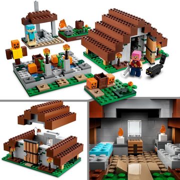 LEGO® Konstruktionsspielsteine Das verlassene Dorf (21190), LEGO® Minecraft, (422 St), Made in Europe