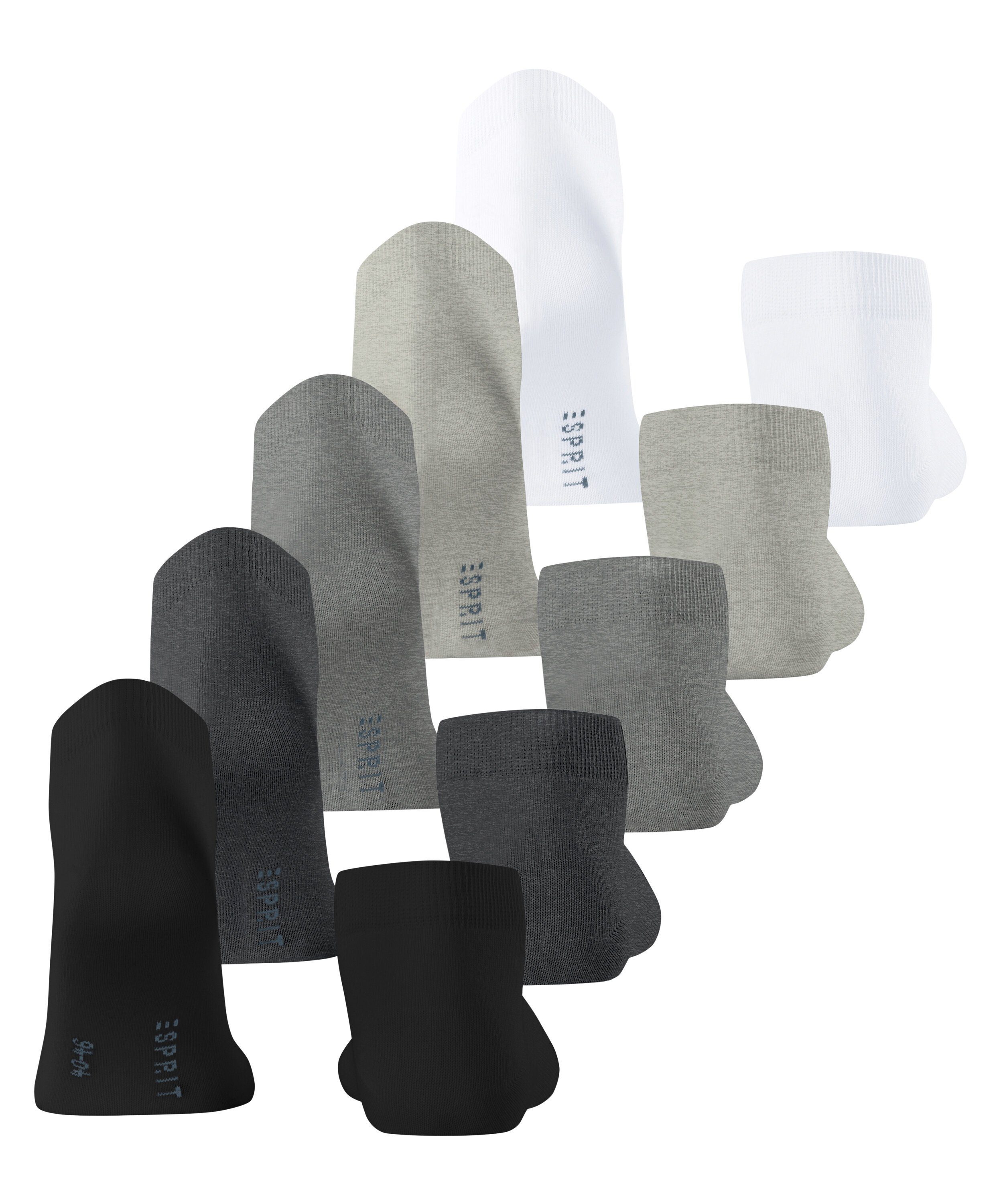 Esprit Sneakersocken Solid-Mix 5-Pack Sneakersocken aus Biobaumwolle (5-Paar) aus Biobaumwolle
