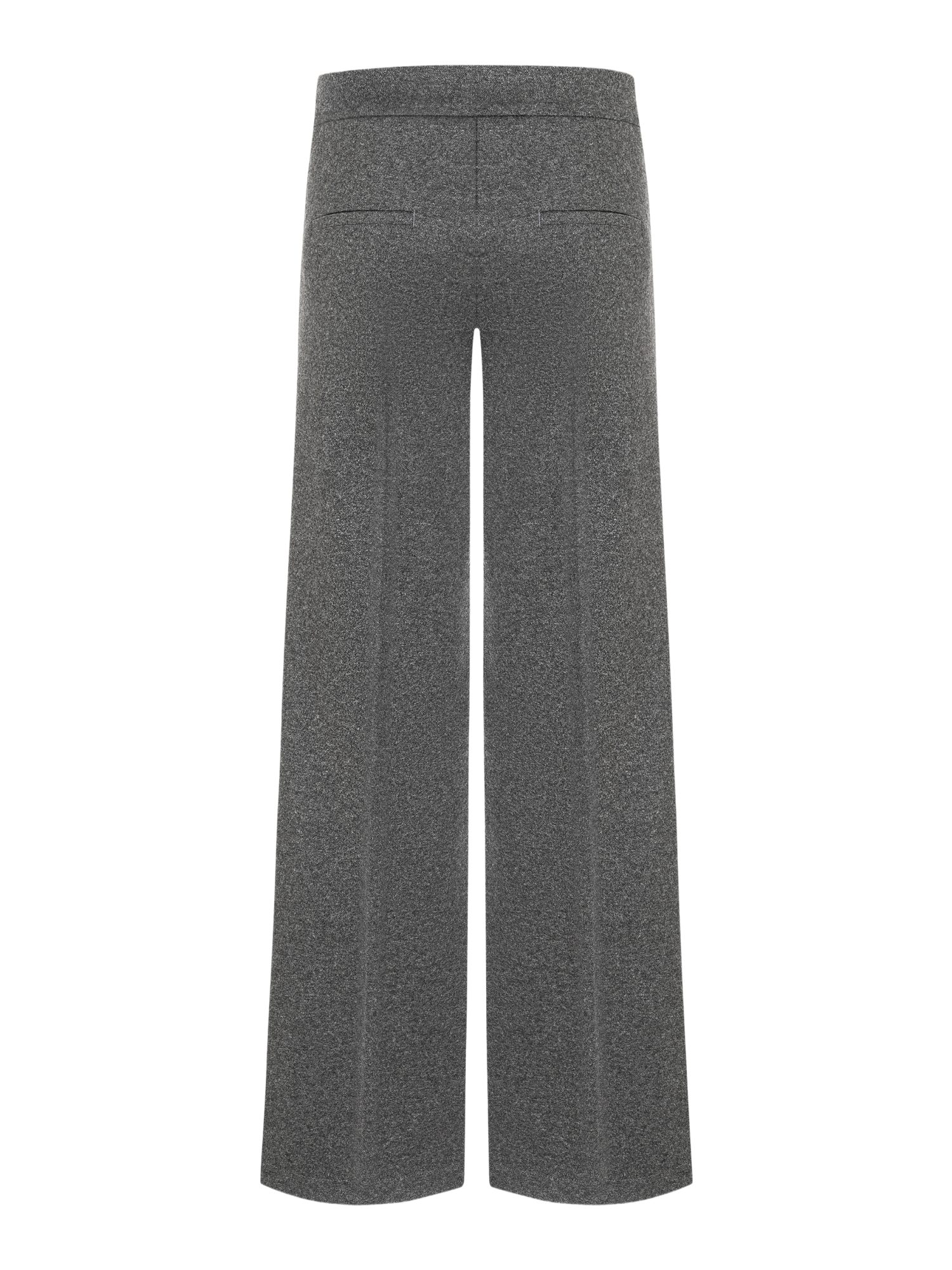 Cambio Stoffhose grau, Casual, Viskose, Meliert, Wide Leg, Mittel