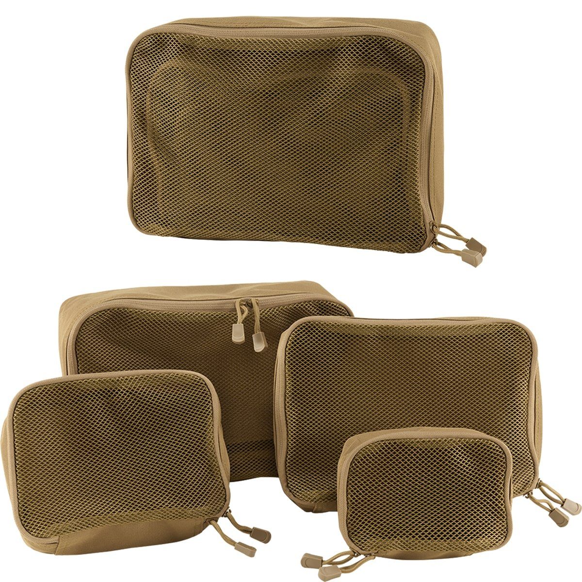 Brandit Umhängetasche Brandit US Cooper Packing Cubes Taschen Set (4er Pack) Coyote