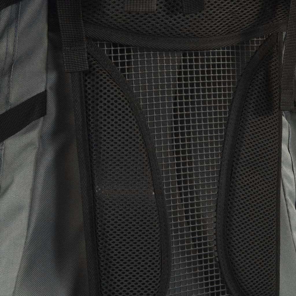 vidaXL Rucksack Wanderrucksack Grau 60 L Oxford-Gewebe (1-tlg) – Bild 4 von 5