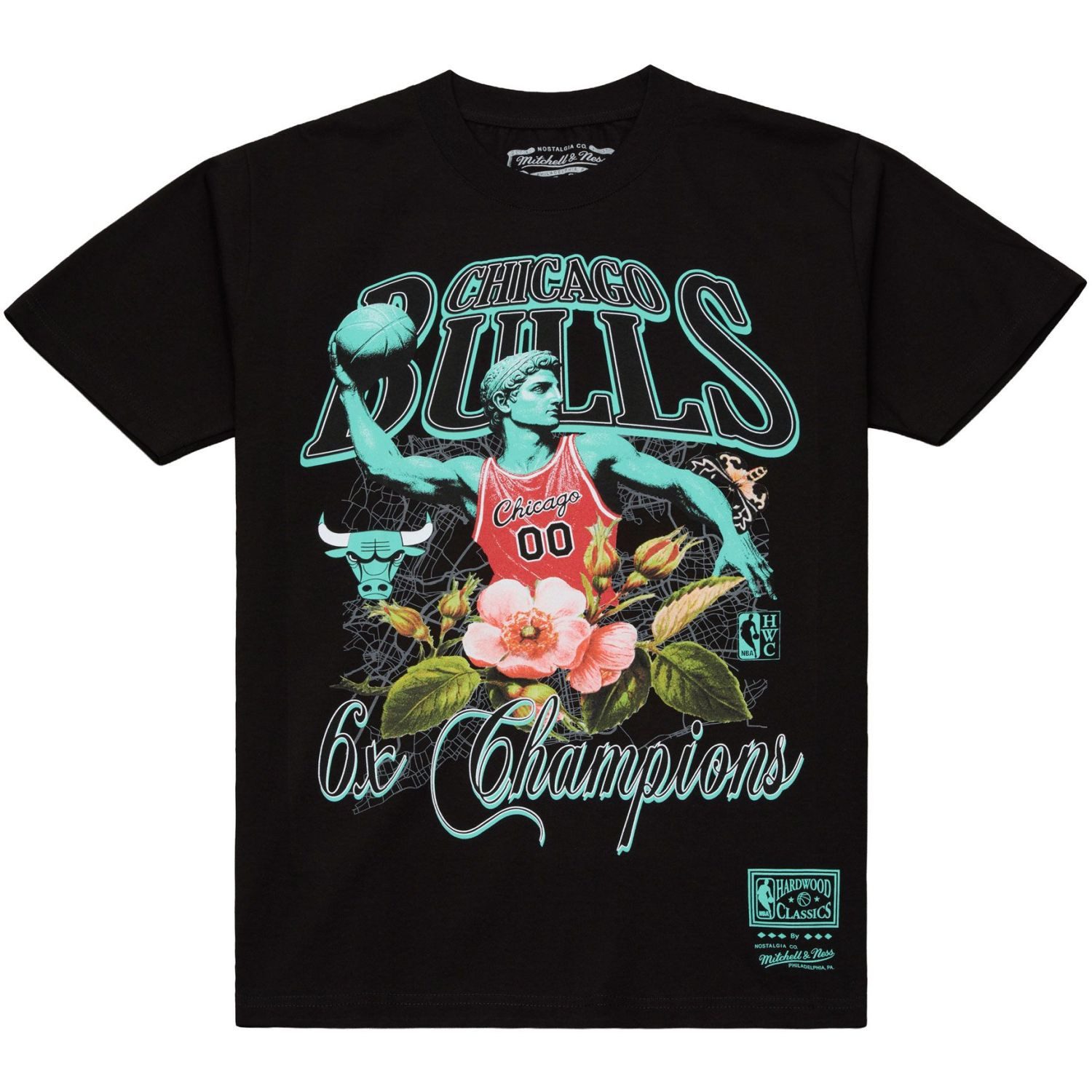 Print-Shirt STATUE CHAMPS Chicago Bulls