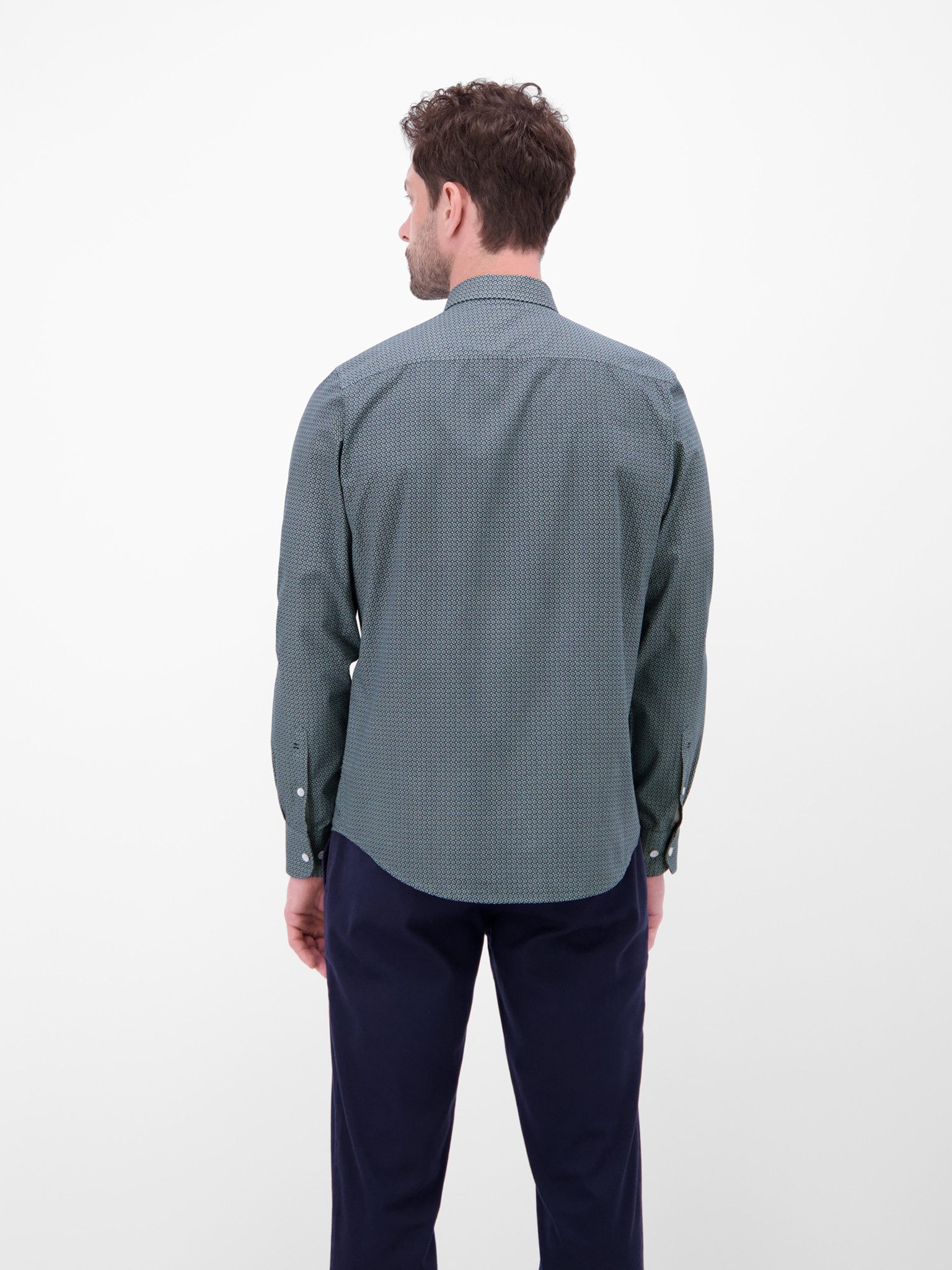 LERROS Langarmhemd mit Minimal-Print