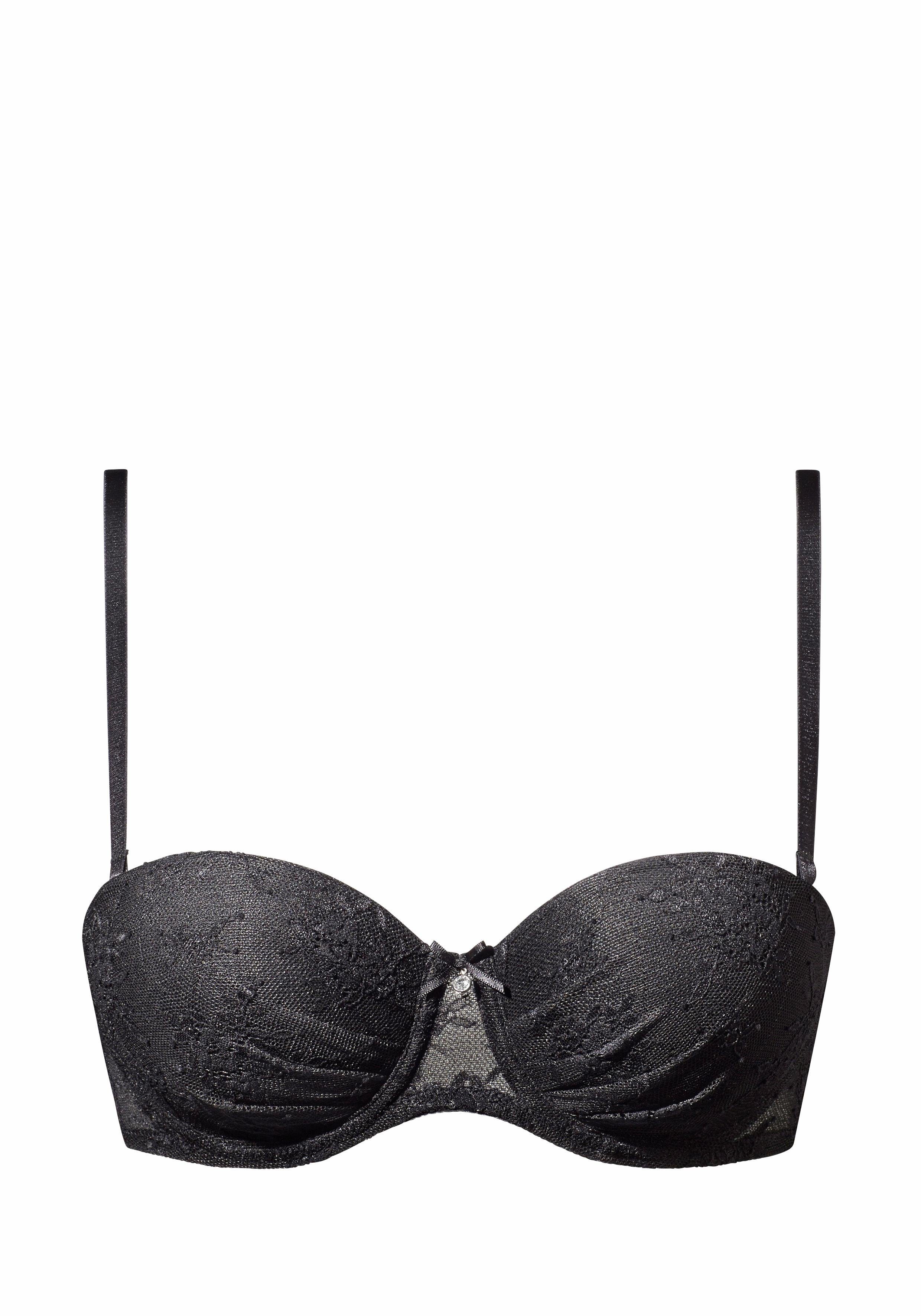 LASCANA Push-up-BH Chelina mit abnehmbaren, normalen und transparenten Trägern, Dessous