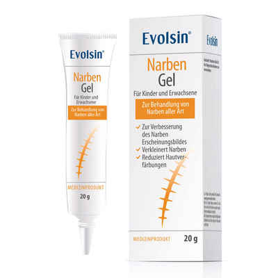 Evolsin Hautpflegegel Narbengel für Kinder & Erwachsene aus der Apotheke, Verbesserung der narben, Reduziert Hautverfärbungen