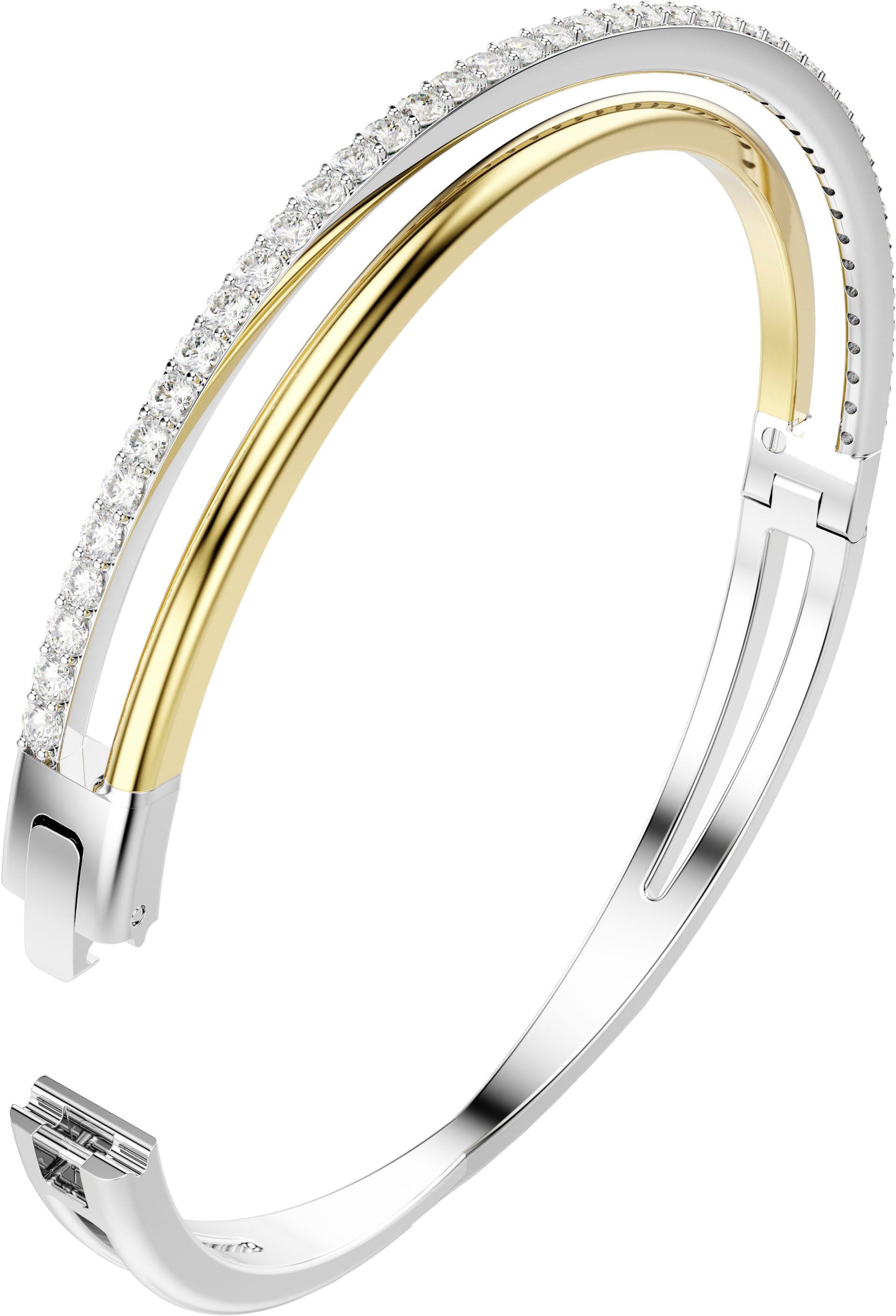 Swarovski Armreif Schmuck Geschenk Armschmuck Hyperbola, mit Swarovski® Zirkonia (synth) – Bild 4 von 5