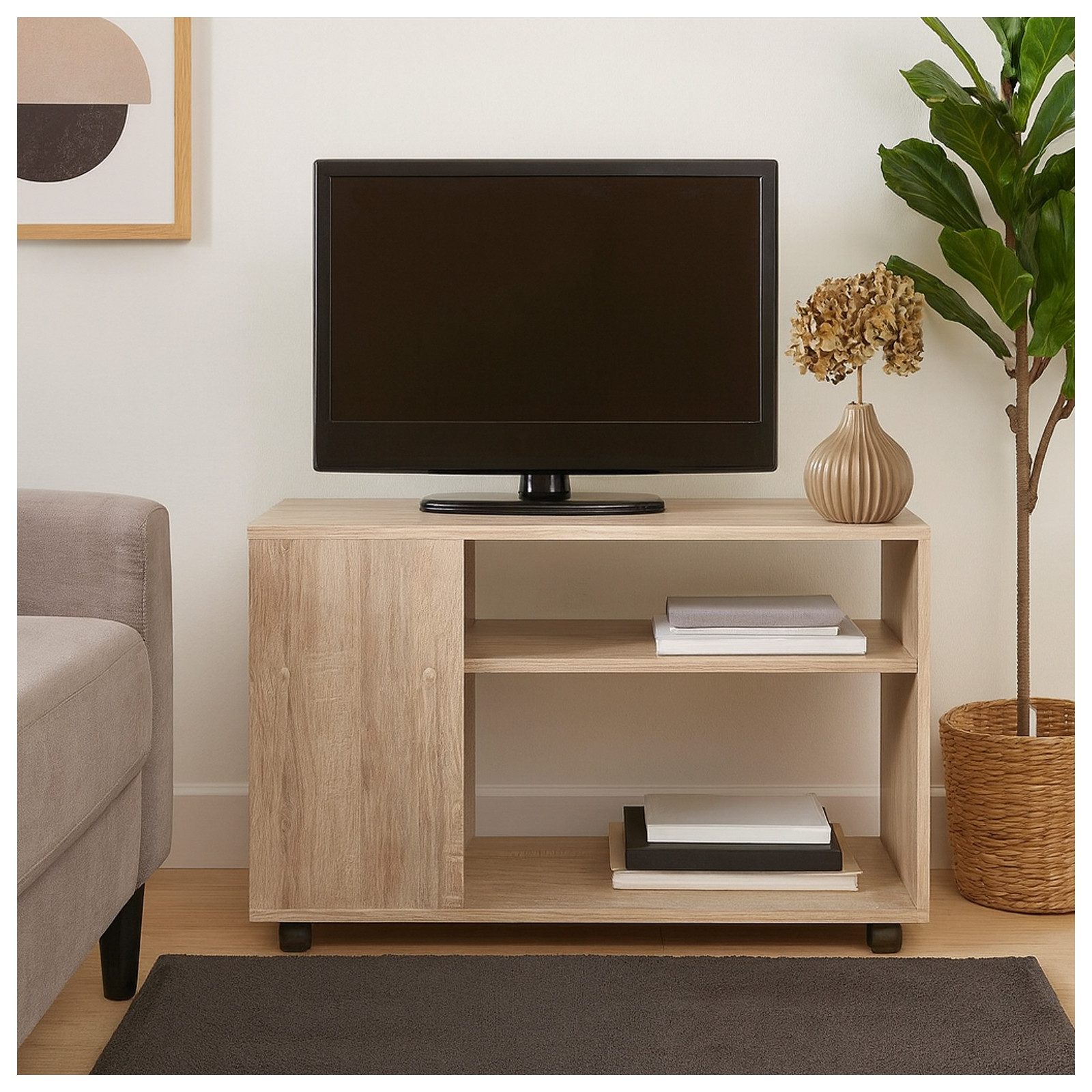 HTI-Living Beistelltisch Beistelltisch auf Rollen Thekla Sonoma (Stück, 1-S günstig online kaufen