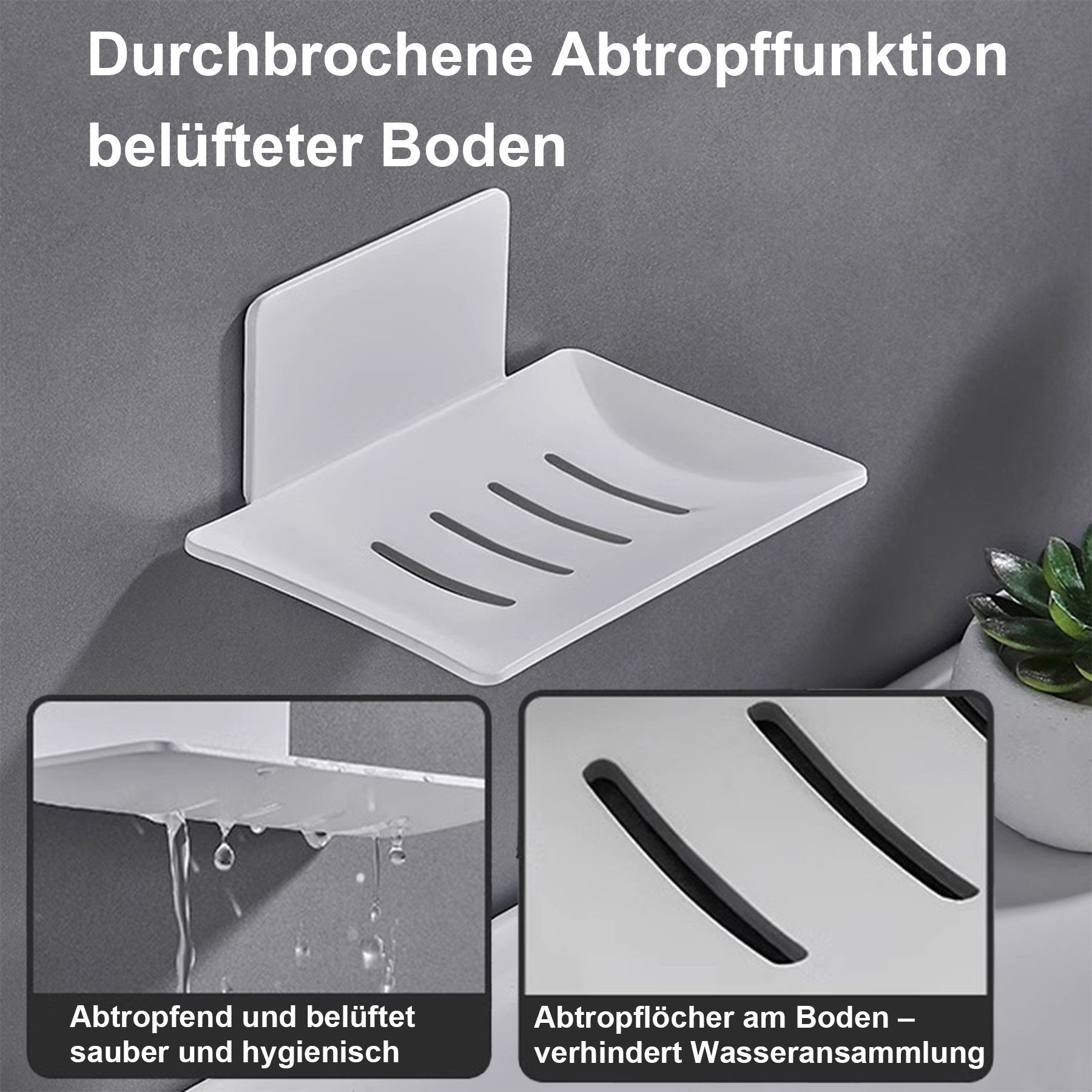 Mutig Seifenablage Seifenschale,Seifenhalter ohne Bohren Edelstahl selbstkl günstig online kaufen