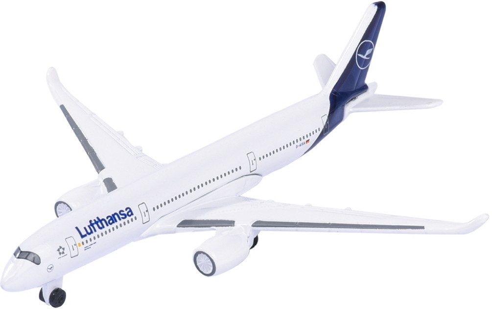 majORETTE Spielzeug-Flugzeug Spielzeugauto Airport Airbus 350 Lufthansa 13 cm 8503001000Q01