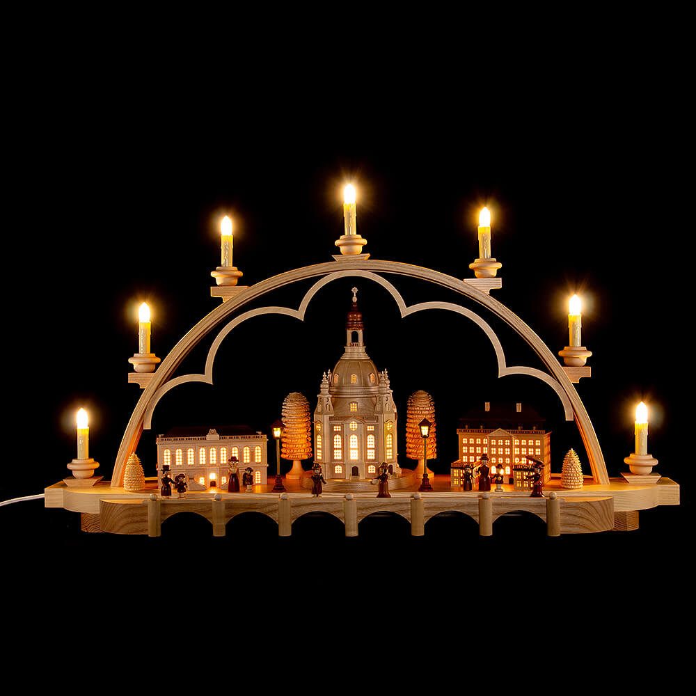Müller Kleinkunst GmbH Seiffen Schwibbogen Schwibbogen Alt Dresden (80cm) von Müller Kleinkunst