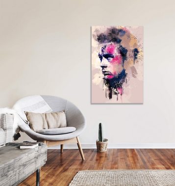 Sinus Art Leinwandbild James Dean Porträt Abstrakt Kunst Filmlegende Kult Rebell 60x90cm Leinwandbild