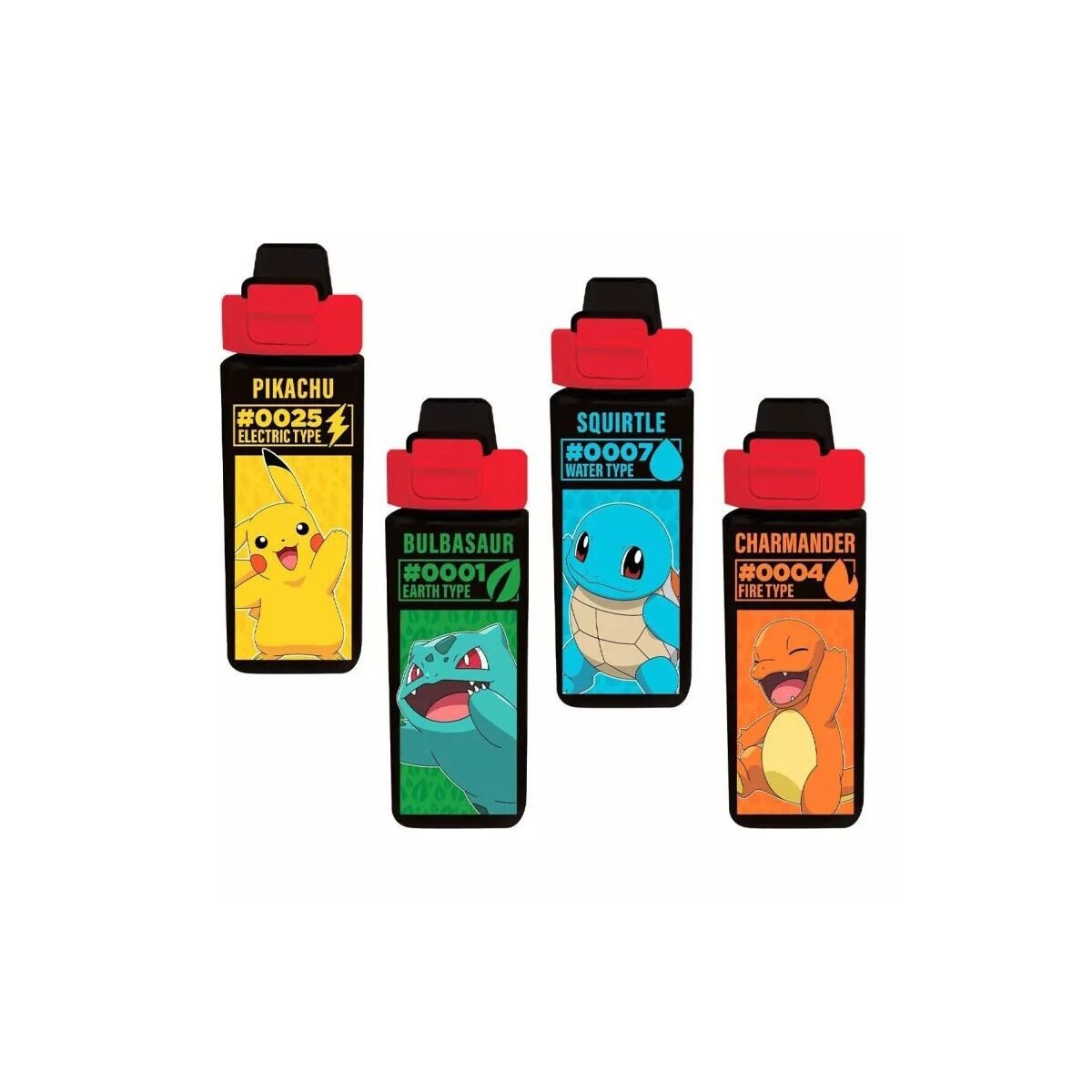 POKÉMON Trinkflasche Pokémon Electric quadratische Plastikflasche 500 ml