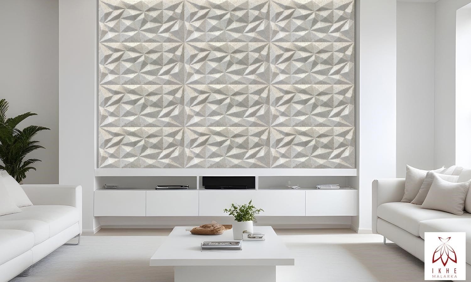 IKHEMalarka 3D Wandpaneel aus Polystyrol Styropor XPS, BxL: 50,00x100,00 cm günstig online kaufen