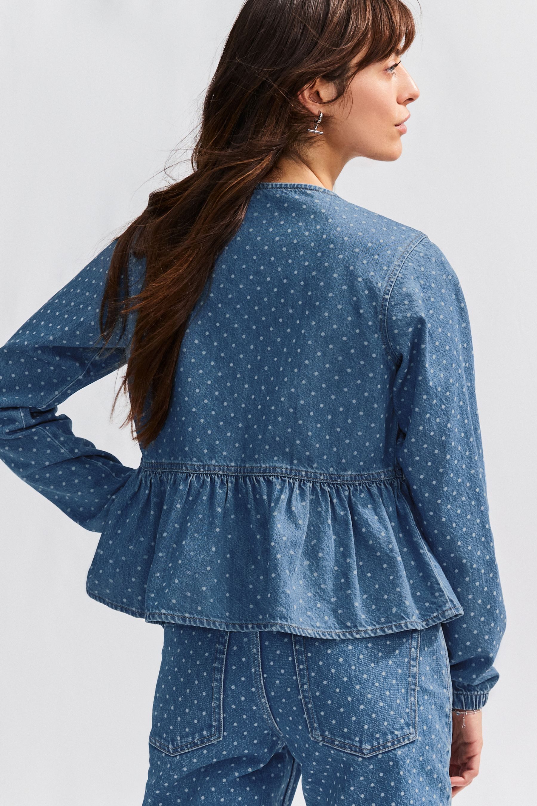 Next Jeanshemd Hängerchen-Bluse zum Binden aus günstig online kaufen