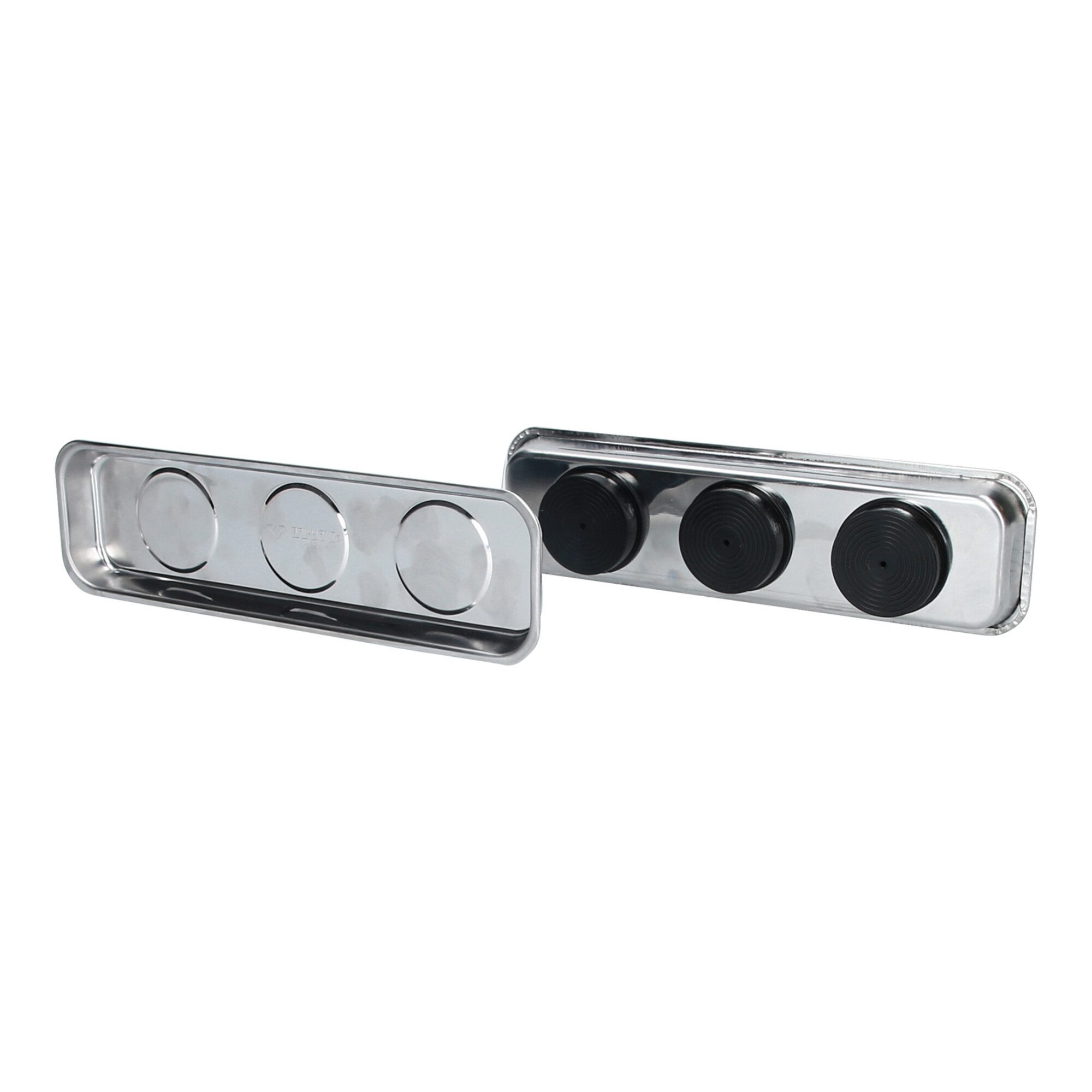 Brilliant Tools Werkstattwagen Brilliant Tools Magnetisches Tablett / Schale-Set aus Edelstahl 65 x 2