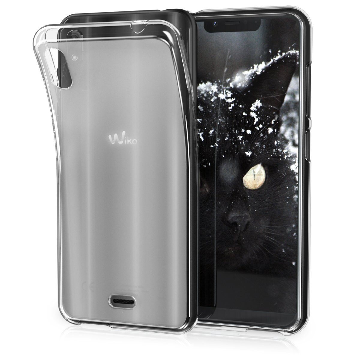 kwmobile Handyhülle Hülle für Wiko View 2 Go, Silikon Handyhülle  transparent - Handy Case gummiert