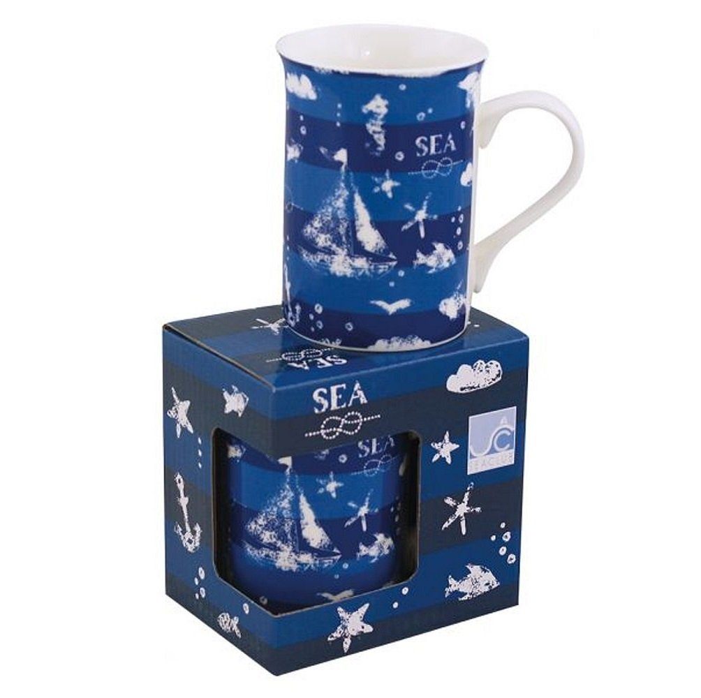 in Tasse, Porzellan, Tasse maritimen Linoows Becher, Kaffee Geschenkebox, Kaffeepott mit Kaffeetasse Motiven Porzellan