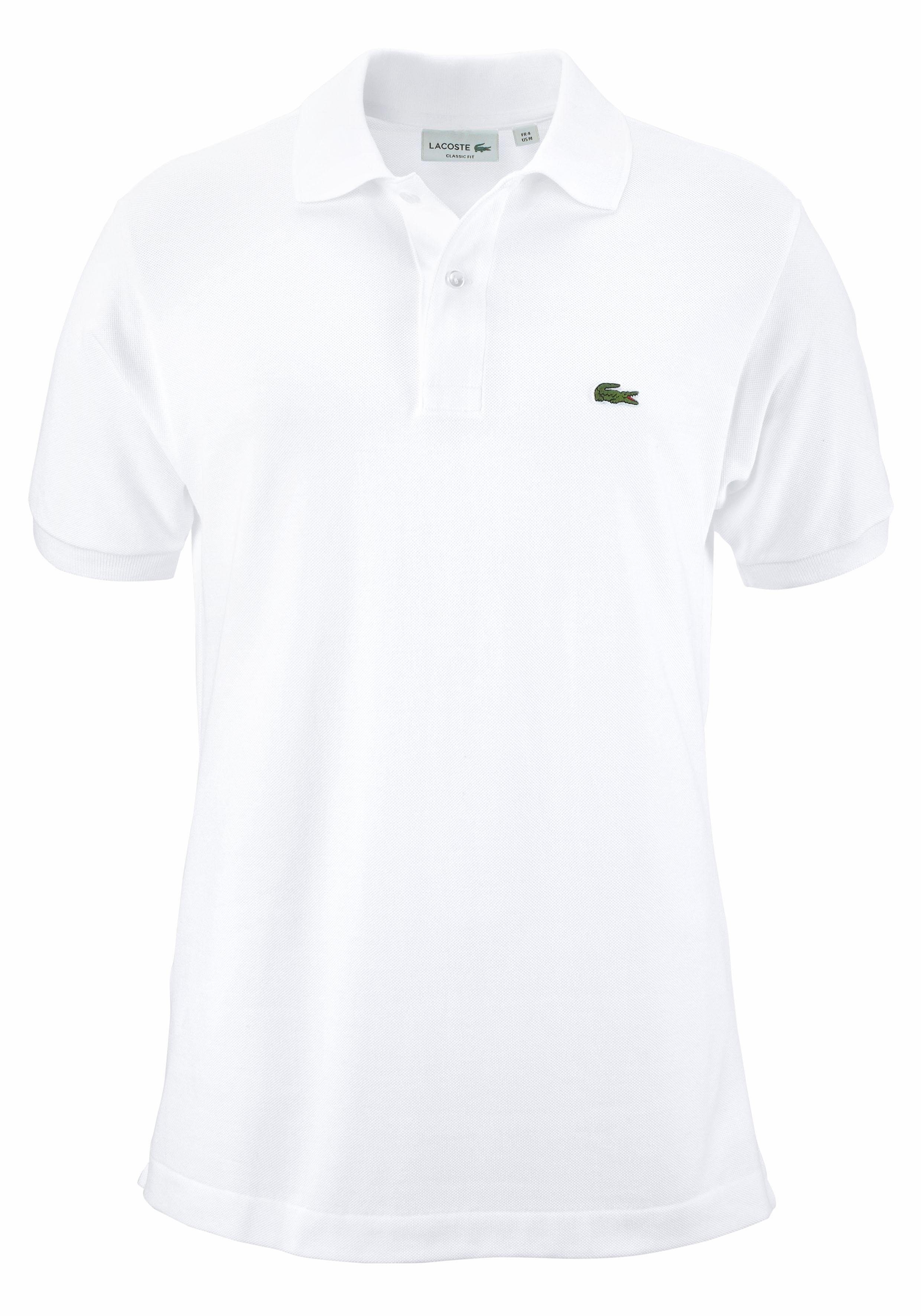 Lacoste Poloshirt (1-tlg) mit Knöpfen in Perlmuttoptik