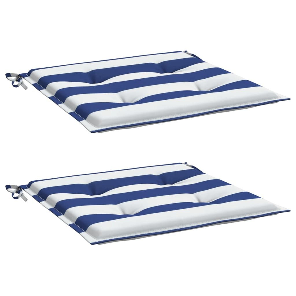 vidaXL Sitzauflage Gartenstuhl-Kissen 2 Stk. Blau günstig online kaufen