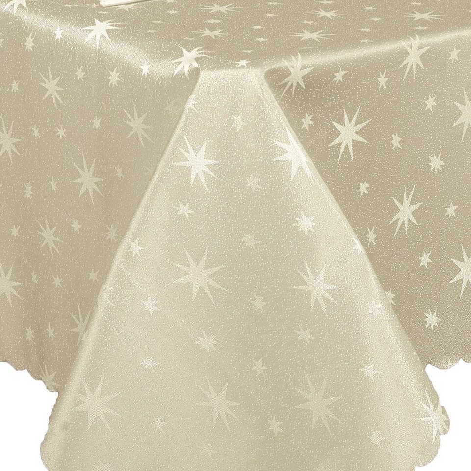 Brilliant Tischdecke LUREX STERNE Tischdecke ECKIG Weihnachten Festlich brilliant-tischdecke-lurex-sterne-tischdecke-eckig-weihnachten-festlich