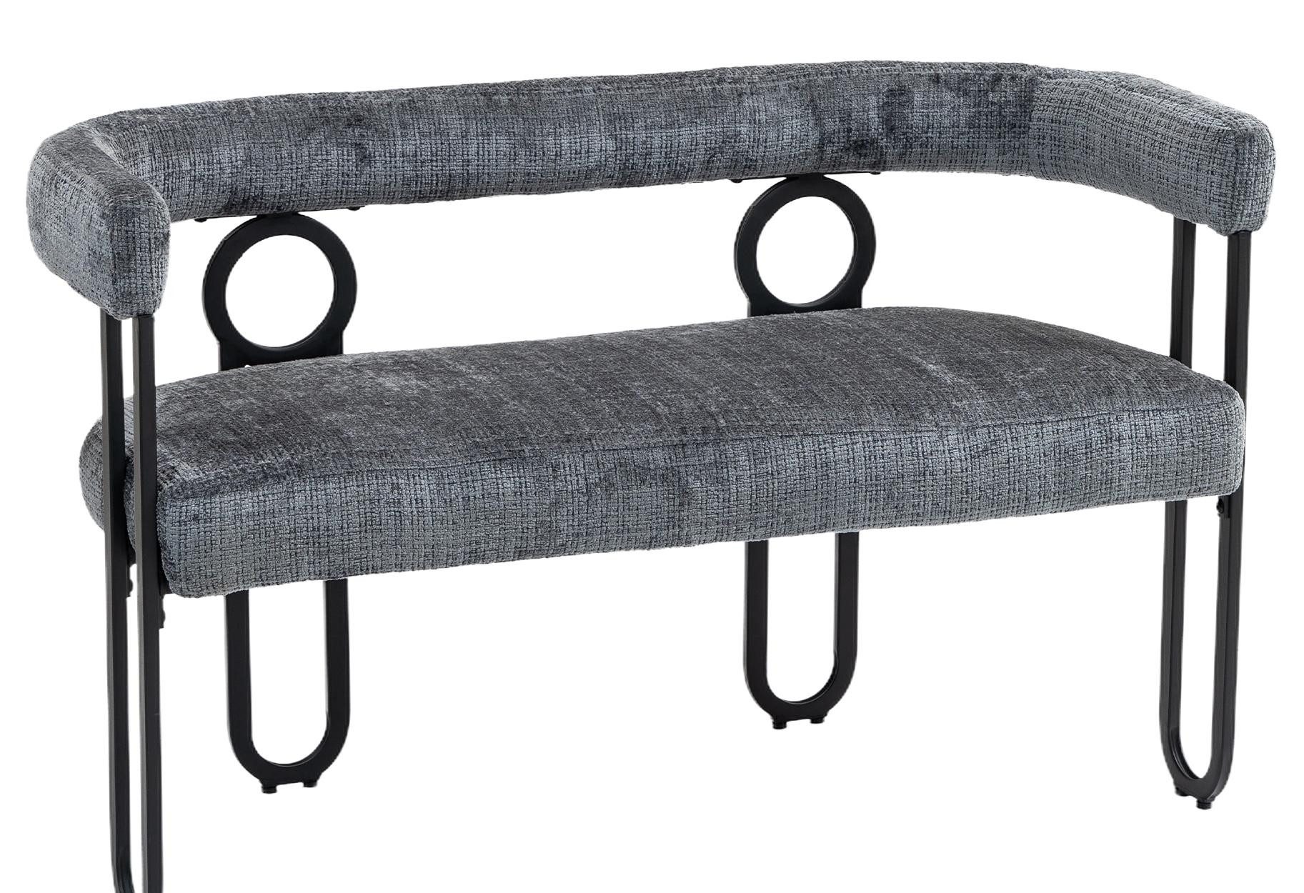 LVHOM Gartenstuhl Retro-Ring Metall 2-/4-/6er-Set, Chenille/PU günstig online kaufen