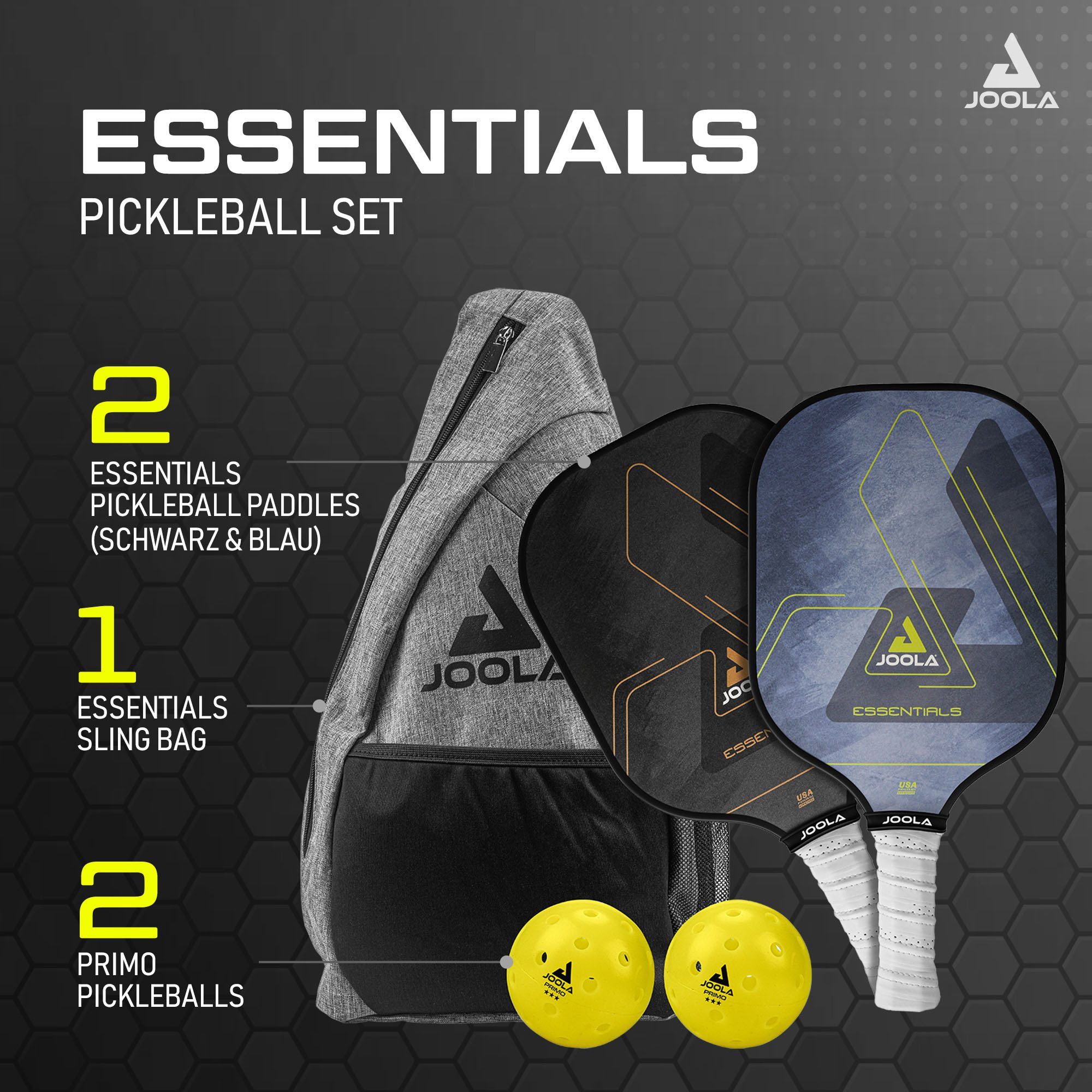 Joola Pickleballschläger Essentials Sets, (Set)