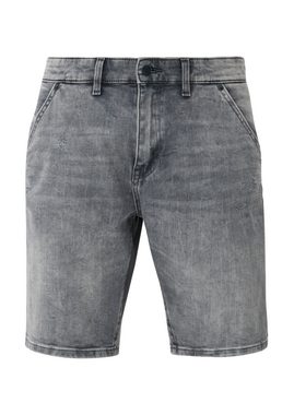 QS Jeansshorts Jeans-Bermuda John / Regular Fit / Mid Rise / Straight Leg Waschung