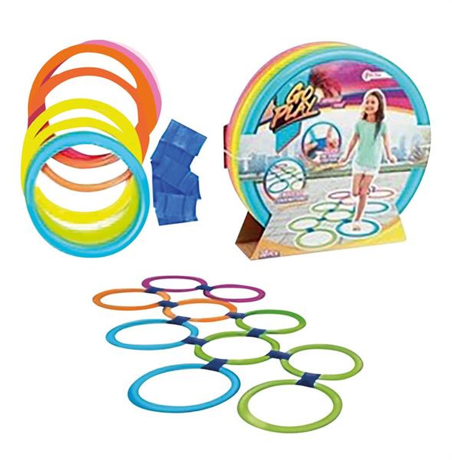 Sunflex Lernspielzeug Rainbow Jump, Lern-und Kreativspiel Geschicklichkeitsspiel Indoor Outdoor