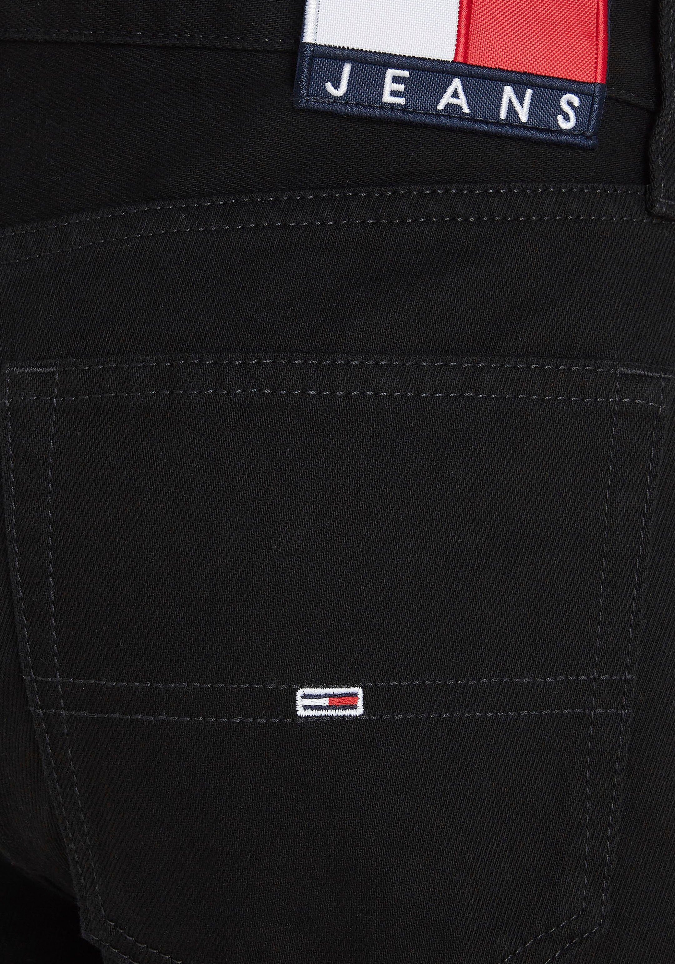 am Jeans Tommy mit STRGHT Stitching Münzfach darkblack Jeans RYAN Tommy Straight-Jeans RGLR