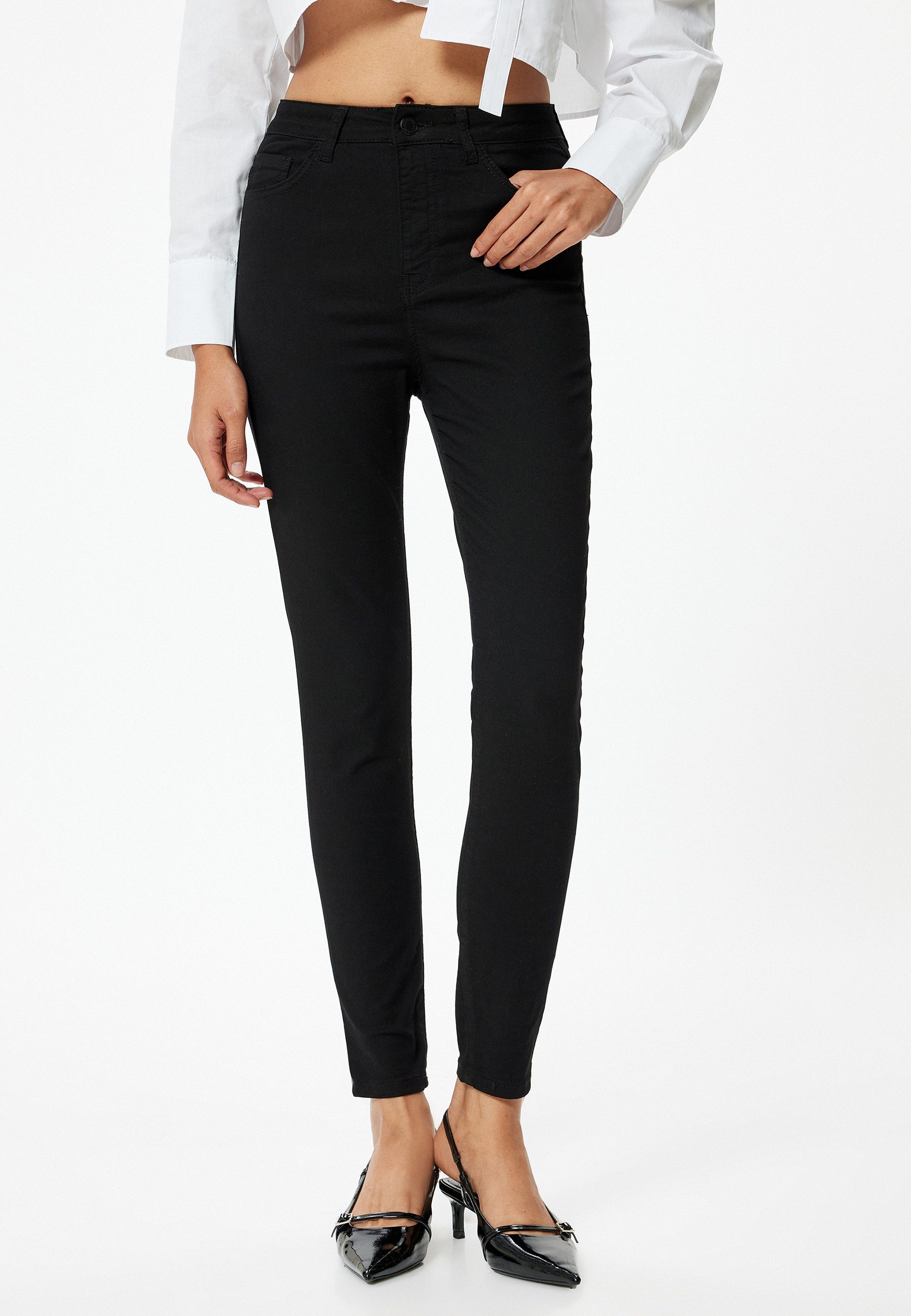 Koton Skinny-fit-Jeans Hohe Leibhöhe Skinny